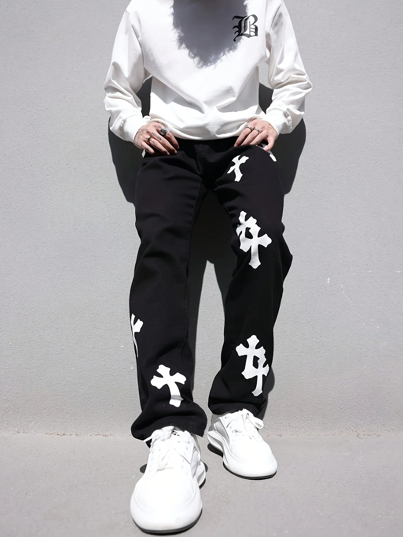 Washed Cross Jeans